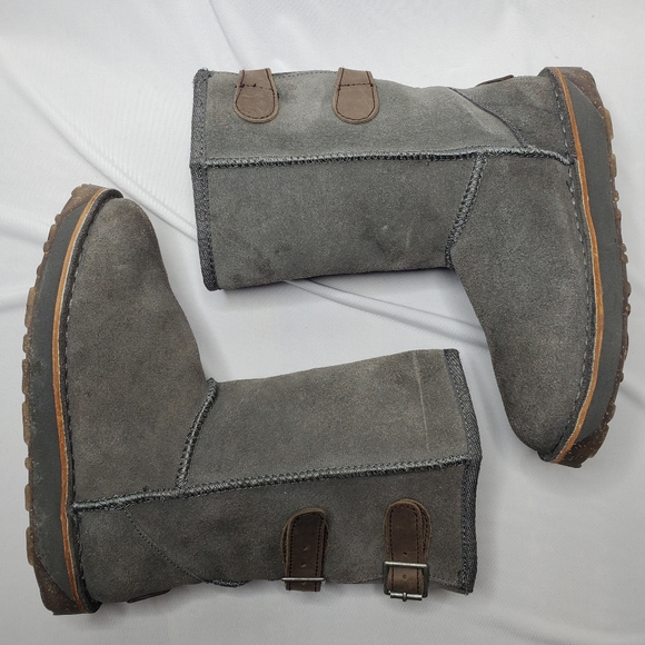 EMU Australia Women's Darlington Winter Boot Size 5 Slate Suede Sheepskin Comfy - Picture 6 of 12